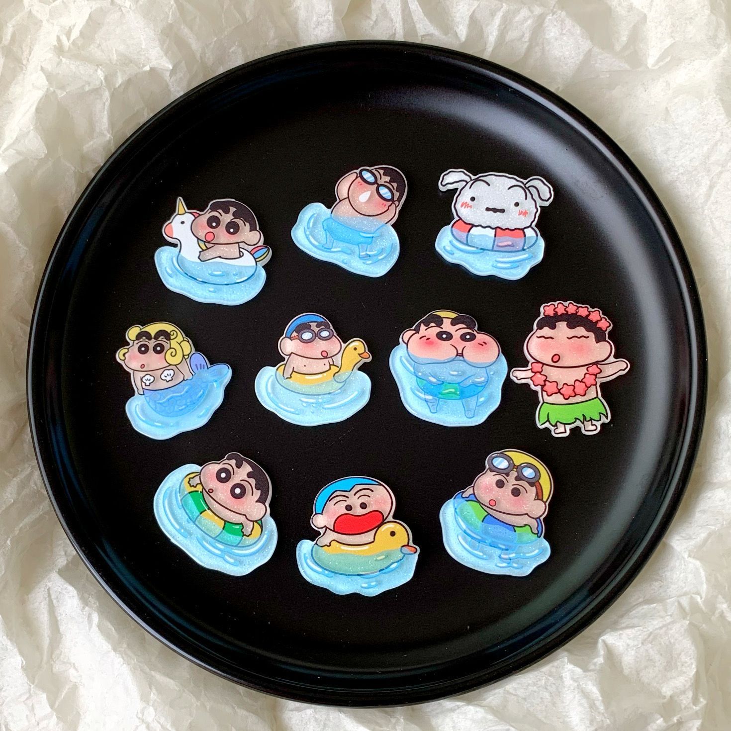 Resin Art Accessories - Crayon Shin-chan reçine aksesuar fan su
