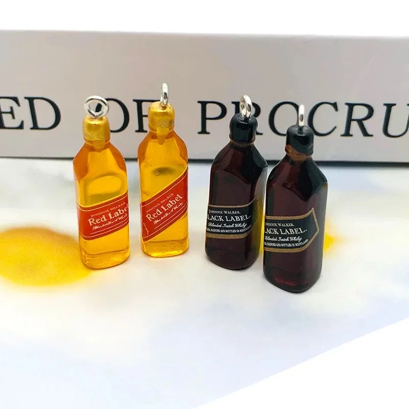 Resin Art Accessories - 10 adet minik şarap barı şişe