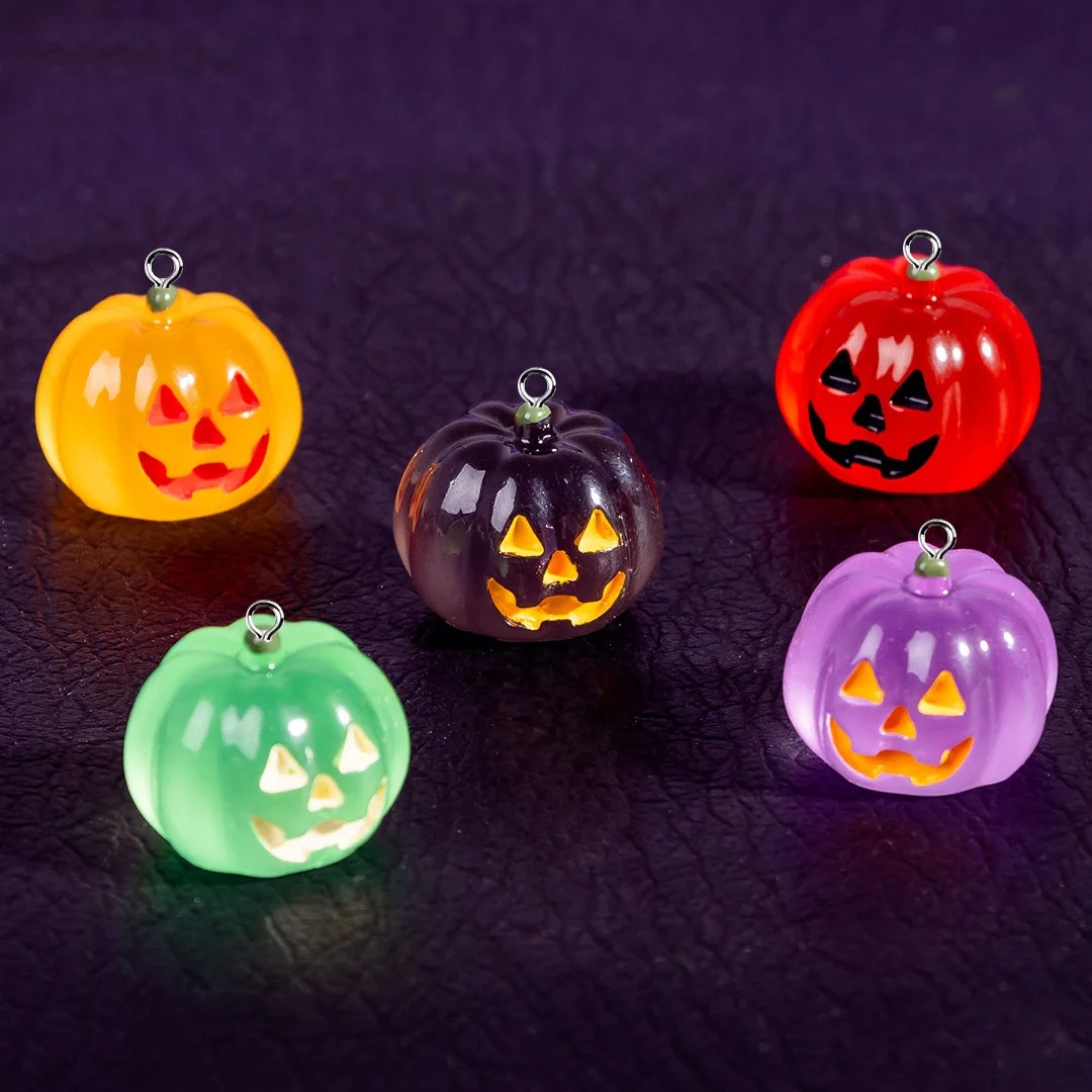 Resin Art Light - 5 Adet Kawaii Işıklı Balkabağı Reçine