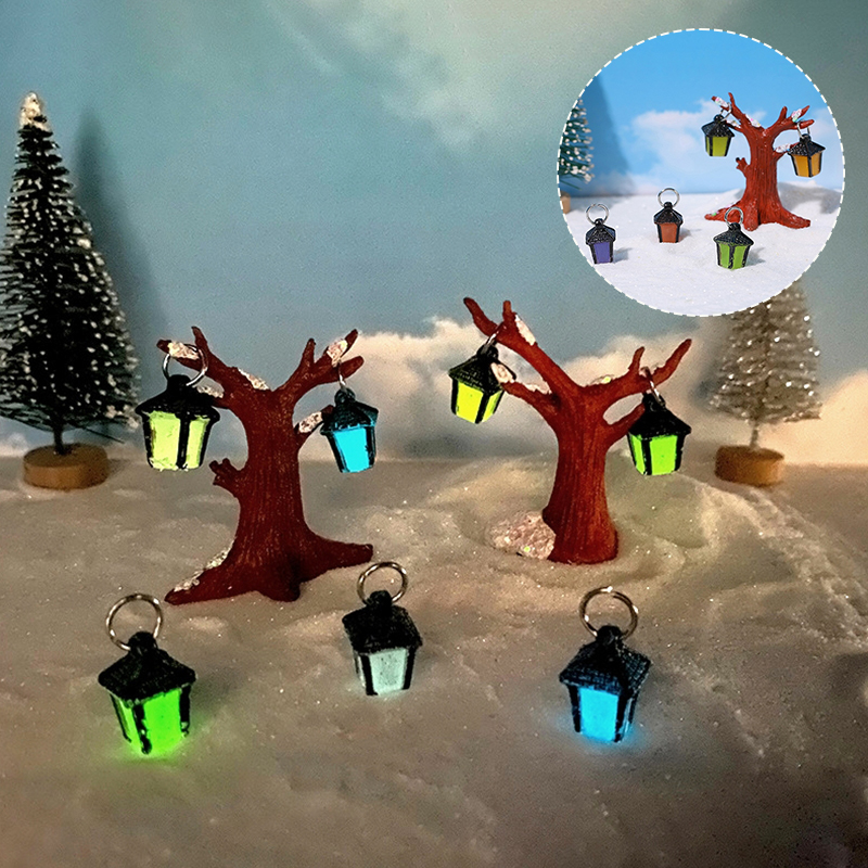 Resin Art Light - 1 takım Mini aydınlık asılı ağaç