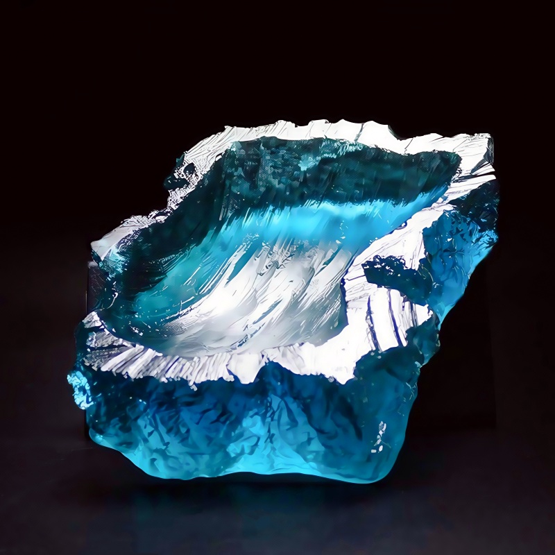 Resin Art Ring Design - Okyanus Dalgası Tasarım Plakası Epoksi Reçine