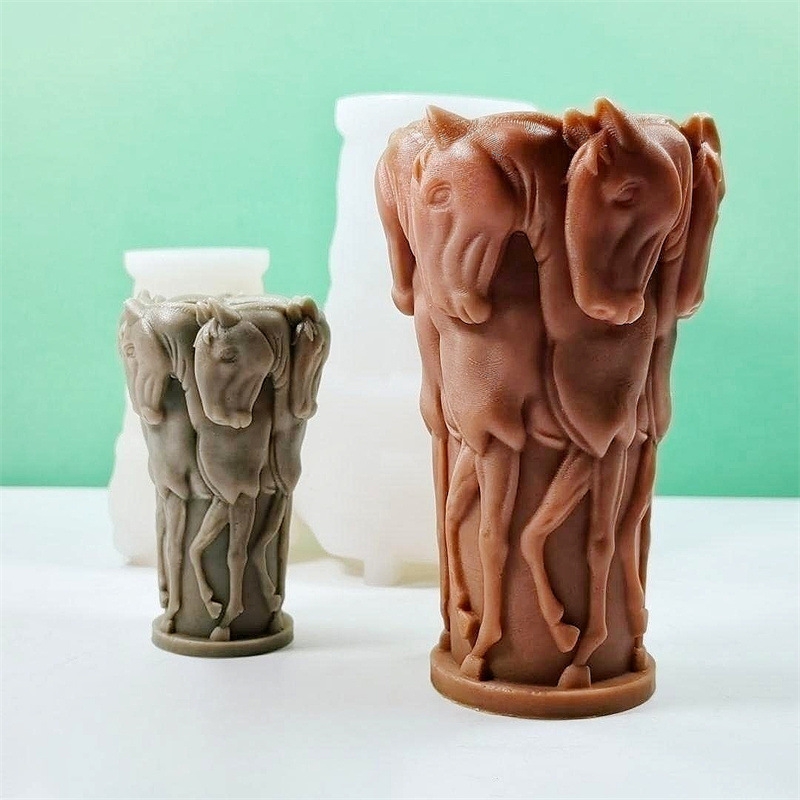 Sürücü At Heykeli Mum silikon  - Resin Art Sculptures incelemesi ve fiyatı