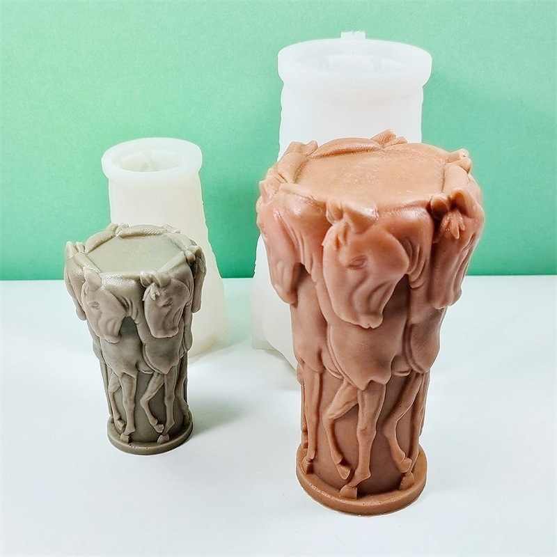 Sürücü At Heykeli Mum silikon  - Resin Art Sculptures incelemesi ve fiyatı