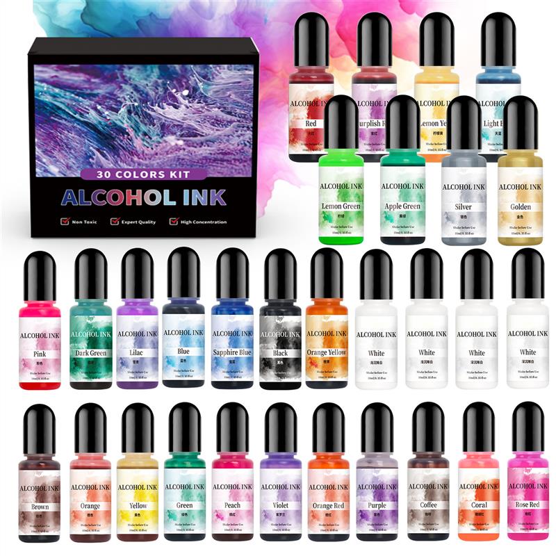 1 takım Sanat Mürekkep Alkol E - Resin Art Alcohol Ink incelemesi ve fiyatı