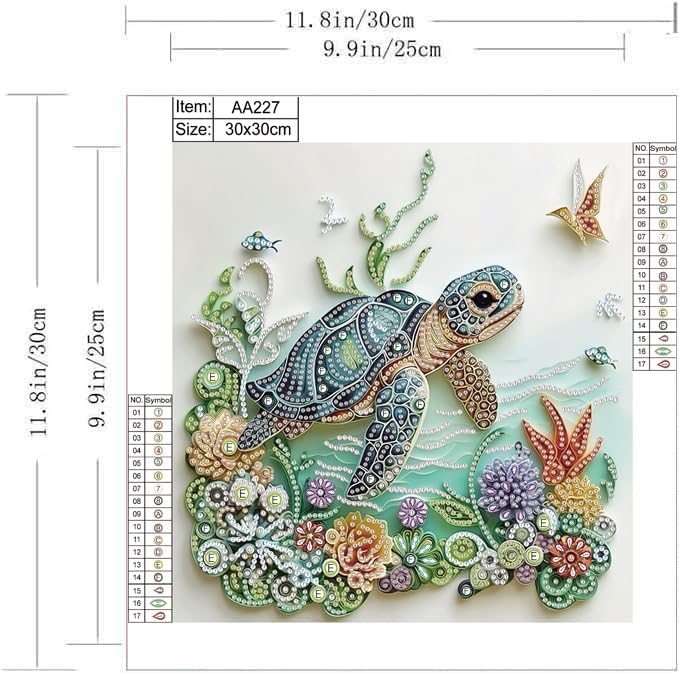 Deniz Kaplumbağası Hayvan Figü - Resin Art With Flowers incelemesi ve fiyatı