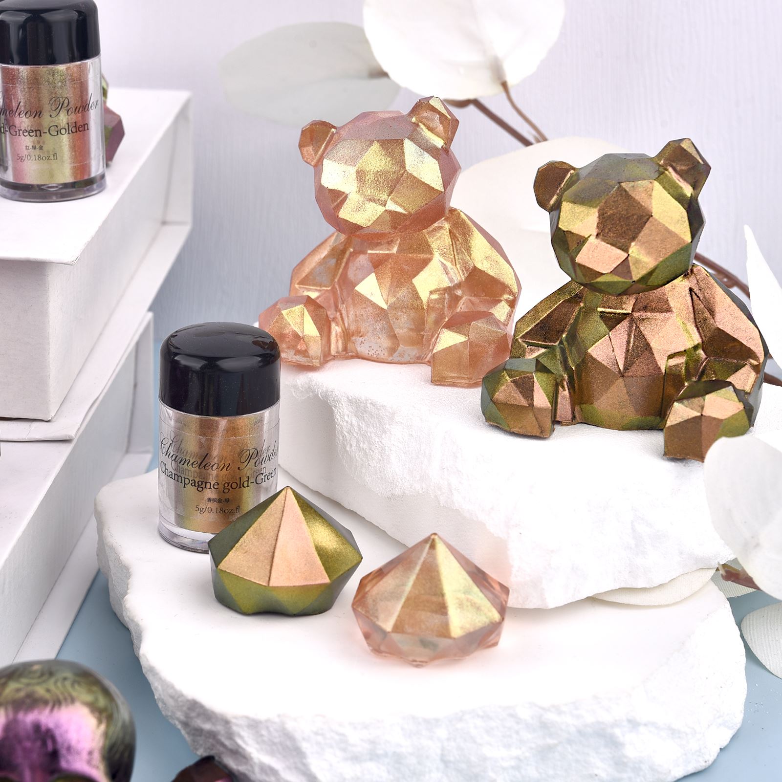 Ayna bukalemun reçine Pigment  - Glitter Powder Resin incelemesi ve fiyatı