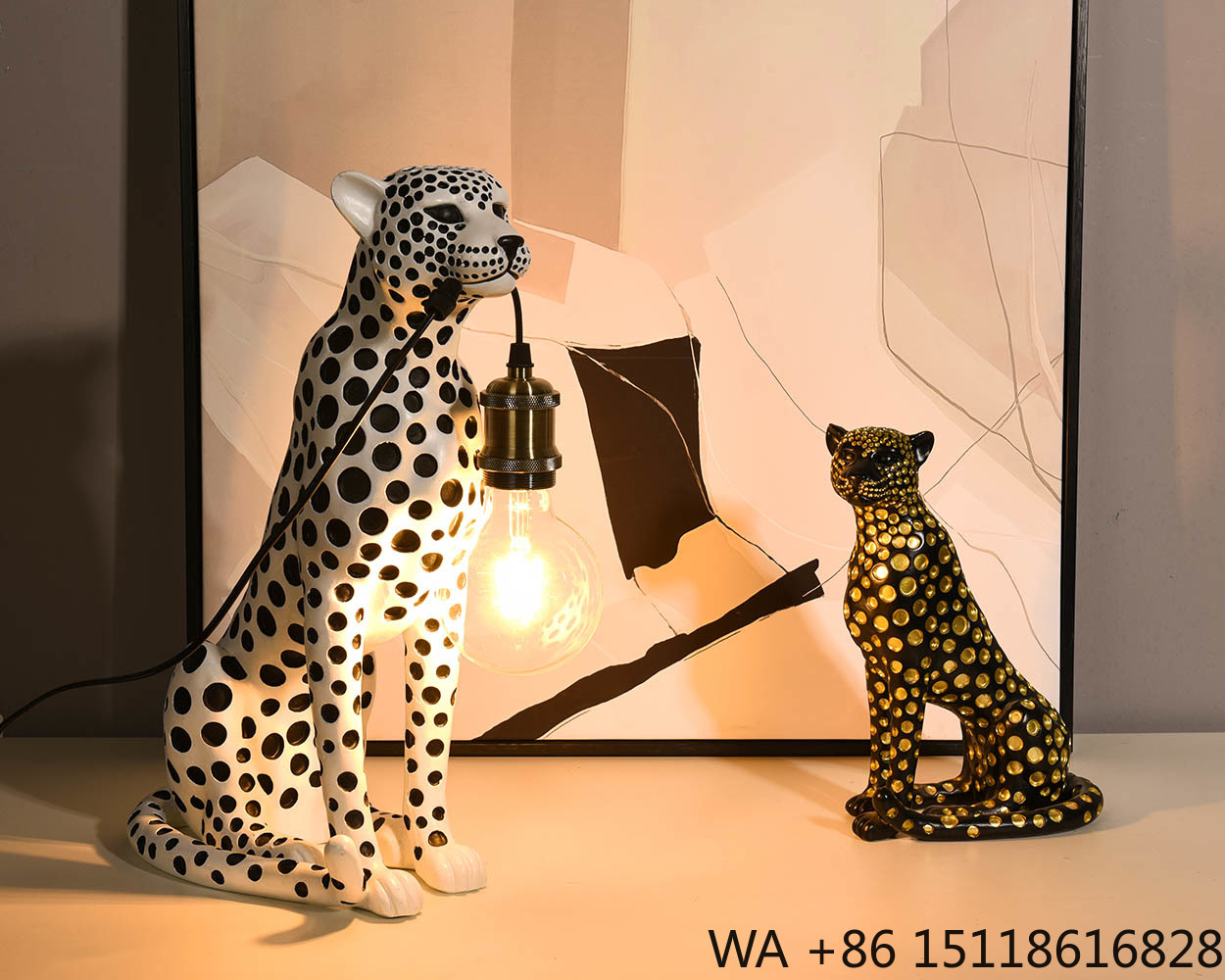 Modern Sanat Hayvan Leopar Reç - Resin Art Sculptures incelemesi ve fiyatı